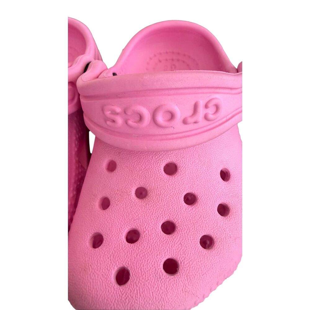 Crocs Classic Clog Taffy Pink Toddler Kids Slip On Sandals size C6 - Picture 5 of 8